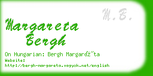 margareta bergh business card